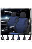 SMRAUTOACCESSORY  Toyota Auris Serisi Ultra Luks Pamuklu Koltuk Kilifi Mavi-siyah - 1