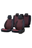 SMRAUTOACCESSORY  Fiat Egea Serisi Ultra Luks Pamuklu Koltuk Kilifi Kirmizi-siyah - 2