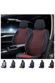 SMRAUTOACCESSORY  Fiat Egea Serisi Ultra Luks Pamuklu Koltuk Kilifi Kirmizi-siyah - 1