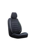 SMRAUTOACCESSORY  Citroen Berlingo Uyumlu Koltuk Kilifi Gof Siyah-beyaz - 1