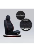 SMRAUTOACCESSORY  Seat Cordoba Oto Koltuk Kilifi Gof Siyah-kirmizi Standart Beden thumbnail 2