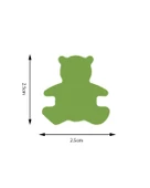 Kamei Şekilli Delgeç Ayıcık 2.5 cm KM8810 - 6