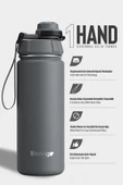 Stevig 1 Hand Leak-Proof Sızdırmaz Çelik Termos 500 Ml Grey ST-209 - 1