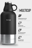 Stevig 4 Multi-Cup Çelik Termos 1,9 LT. Black ST-212 - 2