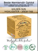 Kuatra Golden Sun Doğal İçerikli Nemlendirici Antioksidan Işıltı Veren Balm (Highlighter - Göz Farı- Aydınlatıcı) 7ml - 1