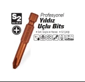 SGS  Profsyonel Yıldız Uçlu Bits Ph2 x 50 Mm - - 1