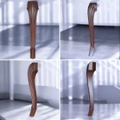 4 Adet Sütun Masa Dresuar Ayağı 77 cm Plastik Ahşap Desenli Mutfak Yemek Masası Mobilya Ayakları - 7