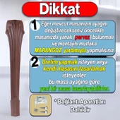4 Adet Sütun Masa Dresuar Ayağı 77 cm Plastik Ahşap Desenli Mutfak Yemek Masası Mobilya Ayakları - 2