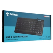 EVEREST KB-410 SİYAH USB Q MİNİ KLAVYE thumbnail 3