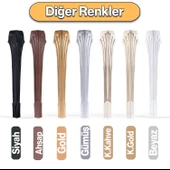 4 Adet Sütun Masa Dresuar Ayağı 77 cm Plastik Ayak Beyaz Mutfak Yemek Masası Mobilya Ayakları Beyaz - 8