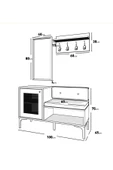 VENATTO Trio Life Portmanto Takım Meşe - Trio Askılık, Trio Ayna, Trio Ayakkabılık(%100Mdf) - 4