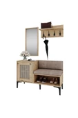VENATTO Trio Life Portmanto Takım Meşe - Trio Askılık, Trio Ayna, Trio Ayakkabılık(%100Mdf) - 3