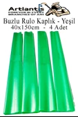 Buzlu Rulo Şeffaf Kaplık 4 Adet 40x150 cm Defter Kitap Kaplığı Okul Öğrenci Rulo Kaplık - 6