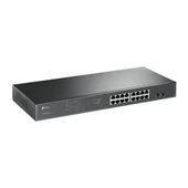 TP-LINK TL-SG1218MPE 16 PORT GIGABIT + 2 SFP RACKMOUNT 192W POE SWITCH thumbnail 3