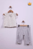 Babydola Kız Bebek Çiçek Desenli Bayramlık Şık Takım 15208 thumbnail 1