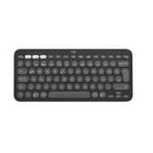 LOGITECH K380S PEBBLE KEYS 2 ÇOKLU CİHAZ ÖZELLİKLİ BLUETOOTH TÜRKÇE Q KLAVYE GRİ 920-011859 - 1