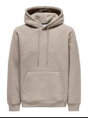 ONLY & SONS Erkek Kapüşonlu Peluş Sweatshirt 22030287 thumbnail 1