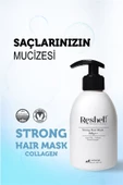 Reshell Kuru Yıpranmış Boyalı Saçlar Için Onarıcı Ve Besleyici Argan Yağlı Kolajen Saç Bakım Maskesi 300 ml - 4