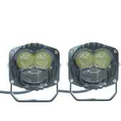 Space Offroad sis lambası sarı-beyaz  set siyah çerçeve 7.3 x 6.8 x 6.8 cm 12-30v /  LASS369 - 1