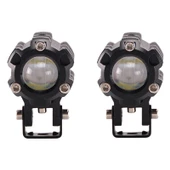 Space Offroad sis lambası 6.5 cm x 4.5cm 6.5cm beyaz-sarı 10w 12-80v set/ LASS347 thumbnail 1