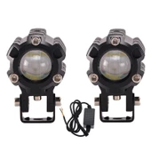 Space Offroad sis lambası 6.5 cm x 4.5cm 6.5cm beyaz-sarı 10w 12-80v set/ LASS347 thumbnail 5