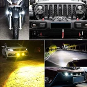 Space Offroad sis lambası 6.5 cm x 4.5cm 6.5cm beyaz-sarı 10w 12-80v set/ LASS347 thumbnail 2