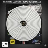 Neon şerit led 12v 8x16 mm 5 metre kesilebilir bağlantı aparatlı beyaz thumbnail 2