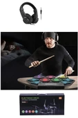 Midex DDX-75 Şarjlı Dijital Davul 9 Ped 2 Ayak Pedalı Bluetooth (Kulaklık Çubuklar Adaptör Full Set) - 4