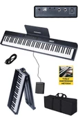 Midex PLX-120BK Yüksek Kaliteli Katlanır Taşınabilir Dijital Piyano thumbnail 2