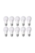 Noas Led - 9w - Beyaz Işık - E27 - 10lu - Tasarruflu Led Ampul 9w Ampul - 1