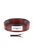 KARS SİYAH KORDON 2x0.75mm 100 Metre Garantili Yüksek Kalite Cca Kablo Hoparlör Kablo Zayıf Akım - 1