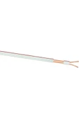 BEYAZ KARS 5 Metre 2 x 0,75 Kablo Yassı Kordon Hoparlör Led Elektrik Kablosu Beyaz - 2