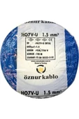ÖZNUR Nya Kablo 1,5 Luk Bakır Mavi -hes - 100 Mt thumbnail 2