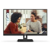 27 AOC 27E3UM/BK 4MS 75MHZ 1XVGA 1XHDMI 1XDP FHD 1920X1080 USB3.2 HOPARLÖR ÇERÇEVESİZ DÜŞÜK MAVI IŞIK VESA SİYAH - 1