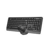 A4 TECH FG1035 GRİ Q MM 2.4G KABLOSUZ KLAVYE MOUSE SET - 1