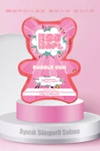 Doğal Süngerli Bubble Gum Kokulu Kids Sabun Pembe 135Gr. - 3