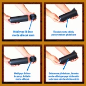 Mobilya Kapsül Ayak Yükseltici Sehpa Kanepe TV Ünitesi Koltuk Ayağı Baza Ayakları Mat Siyah 18 cm thumbnail 5