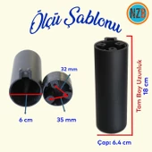 Mobilya Kapsül Ayak Yükseltici Sehpa Kanepe TV Ünitesi Koltuk Ayağı Baza Ayakları Mat Siyah 18 cm thumbnail 2