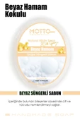 Beyaz Sabun Kokulu Doğal Oval Süngerli Hamam Sabunu 135 Gr. - 2