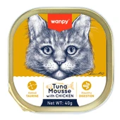 Wanpy Kedi 40g Ton Balıklı & Tavuklu Alutray Yaş Mama - 1