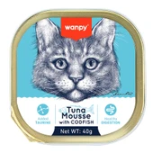 Wanpy Kedi 40g Ton & Morina Balıklı Alutray Yaş Mama - 1