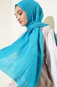 Bambu Kraş Şal Turkuaz thumbnail 2