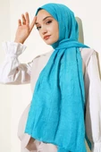 Bambu Kraş Şal Turkuaz thumbnail 1