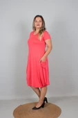 Büyük Beden Kadın Giyim Şalvar Model Elbise - 6