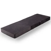 Valeria Kadife Katlanır Yatak Olabilen Tek Kişilik Koltuk Antrasit Tek - 5