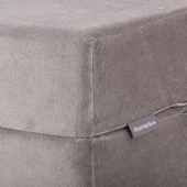 Valeria Kadife Katlanır Yatak Olabilen Tek Kişilik Koltuk  Antrasit Tek - 7