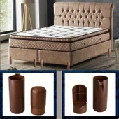 Mobilya Yükseltici Kanepe TV Ünitesi Koltuk Ayağı Baza Ayakları Ahşap Desenli Kahverengi Ceviz 18 cm thumbnail 8