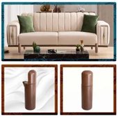 Mobilya Yükseltici Kanepe TV Ünitesi Koltuk Ayağı Baza Ayakları Ahşap Desenli Kahverengi Ceviz 18 cm thumbnail 7