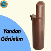 Mobilya Yükseltici Kanepe TV Ünitesi Koltuk Ayağı Baza Ayakları Ahşap Desenli Kahverengi Ceviz 18 cm thumbnail 2