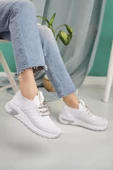 Lady Classy Kadın Bağcıksız Taşlı Triko Kadın Sneaker - 4
